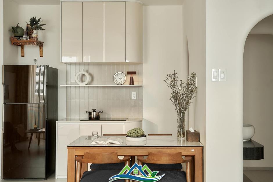 Tối ưu diện tích sử dụng cho căn hộ 64m2 bằng hệ cửa giấu kín