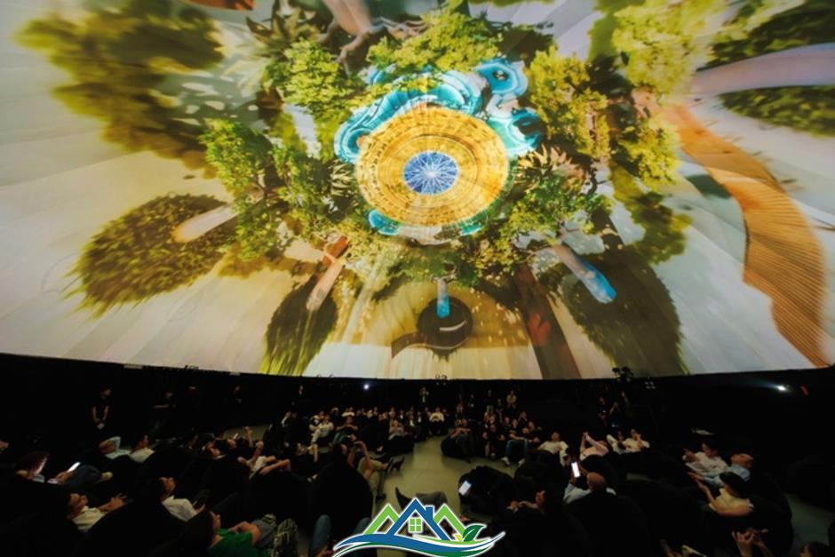 Trải nghiệm văn hoá nghệ thuật 3D Dome Mapping được ứng dụng trong bất động sản